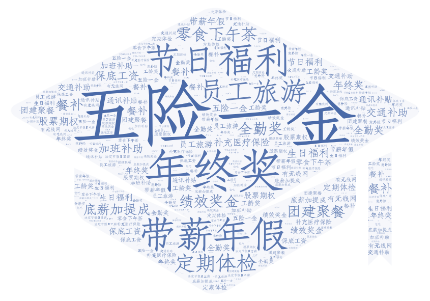 待遇词云图